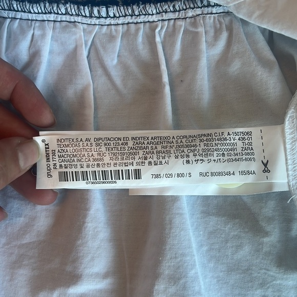 Zara Black and White Cuerpo Combinnado Contrast Tweed Top Size S - Picture 12 of 17